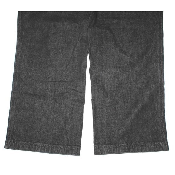 Duluth Trading Flex Ballroom Black Cotton Spandex Relaxed Fit Jeans Mens 46 x 30 - Picture 6 of 7